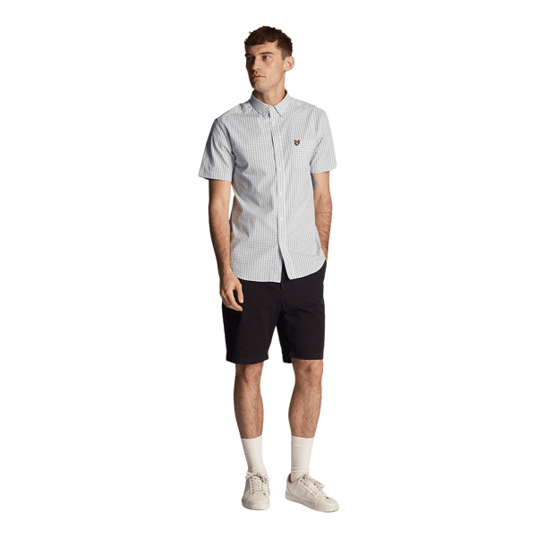 Lyle & Scott Short Sleeve Slim Fit Gingham Shirt
