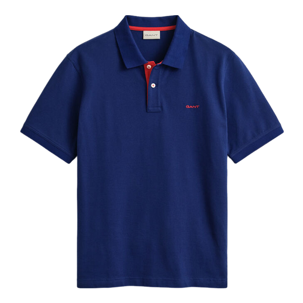 GANT Short Sleeve Contrast Polo Shirt