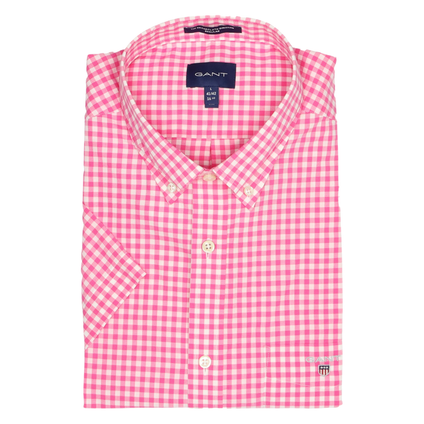 GANT Short Sleeve Gingham Shirt for Men