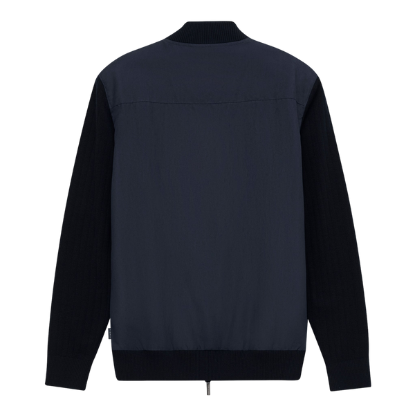 Bugatti Plain Front Faux Suede Jersey Jacket