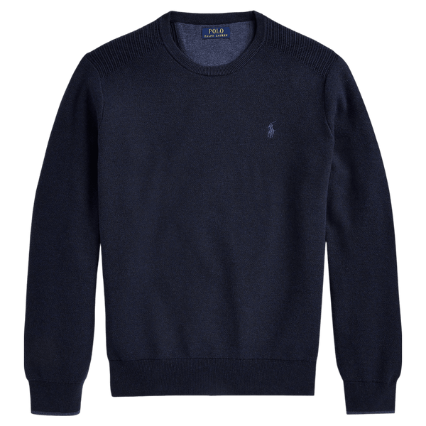 Polo Ralph Lauren Jumper with Textured Shoulder Panel