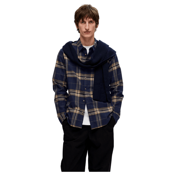 Selected Slim Owen Flannel Long Sleeve Shirt