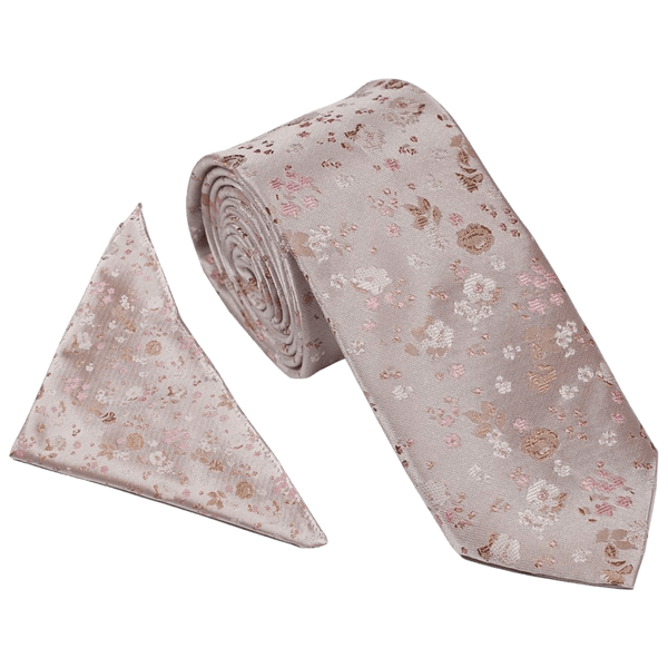 William Turner Occasion Woven Floral Tie and Pocket Square Set