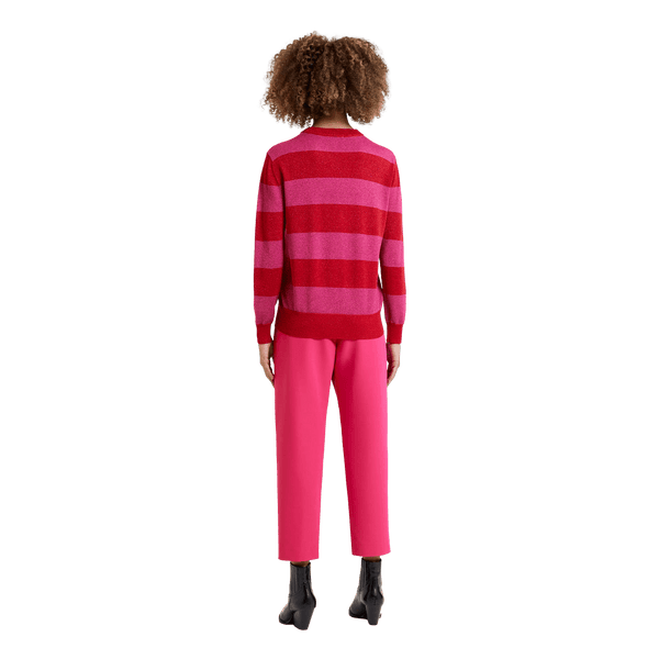 Great Plains Sparkle Stripe Knit Crew Neck Jumper