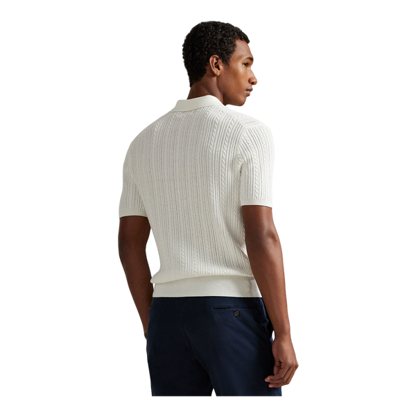 Polo Ralph Lauren Cable Knit Cotton Short Sleeve Polo