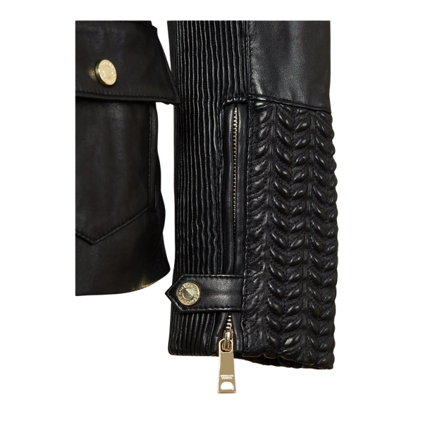 Holland Cooper Chelsea Leather Biker Jacket for Women