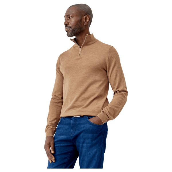Oliver Sweeney Curragh 1/4 Zip Neck Merino Jumper