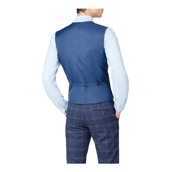 Antique Rogue Tweed Overcheck Suit Waistcoat
