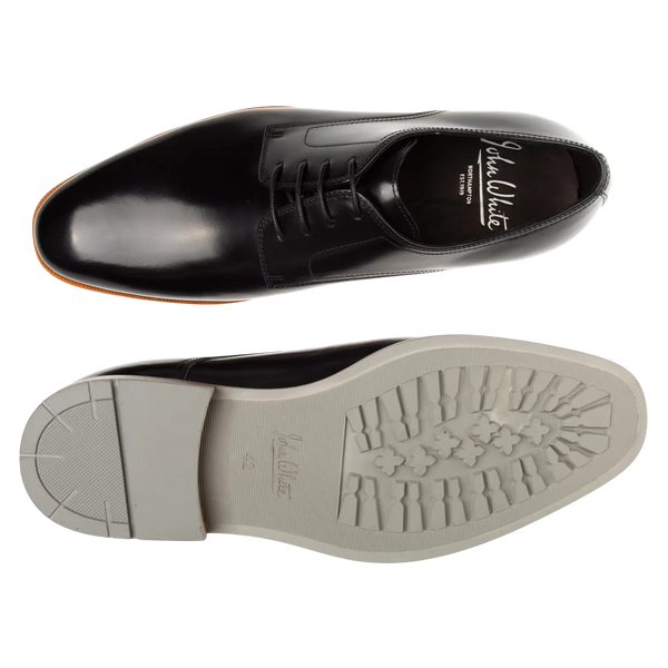 John White Lyon Plain Derby Shoes for Men