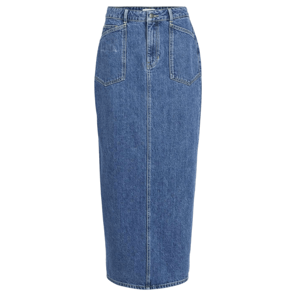 Object Thylane Long Denim Pencil Skirt for Women