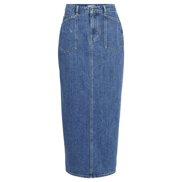 Object Thylane Long Denim Pencil Skirt