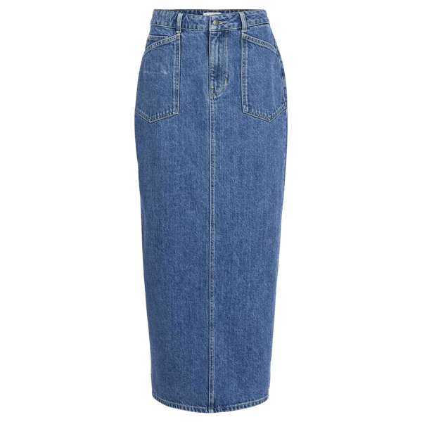 Object Thylane Long Denim Pencil Skirt for Women