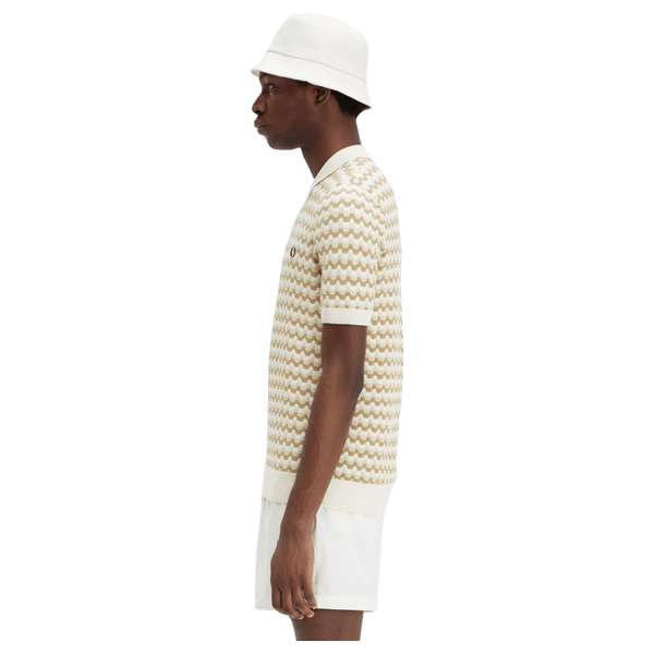 Fred Perry Boucle Jacquard Polo Shirt