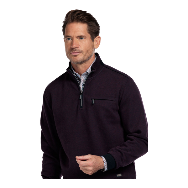 Baileys Textured Quarter Zip Sweatshirt