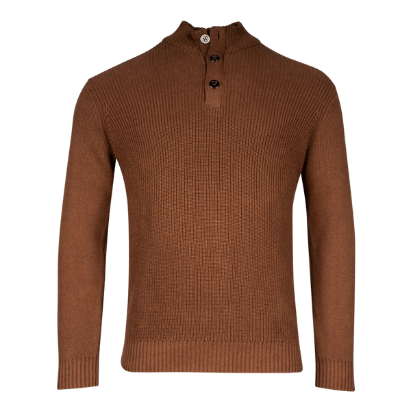 Baileys 3 Button Cotton Knit Jumper