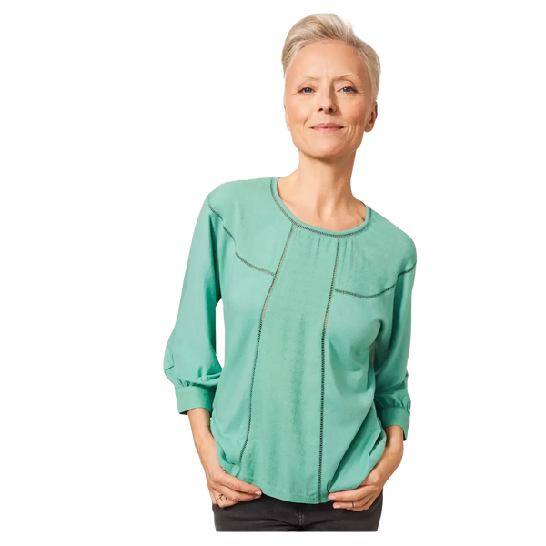 White Stuff Mollie Jersey Mix Top for Women