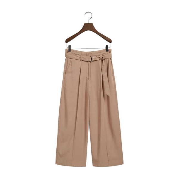 GANT Wide Cropped Belted Pants for Women