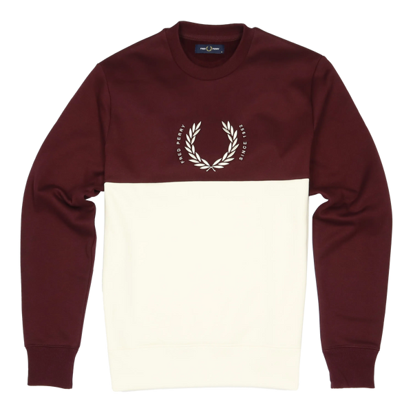 Fred Perry Circle Colour Block Sweatshirt for Men