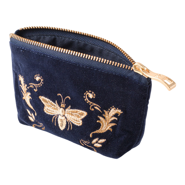 Elizabeth Scarlett Provencale Bee Velvet Coin Purse