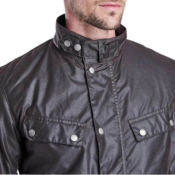 Barbour International Duke Wax Jacket for Men in Rustic