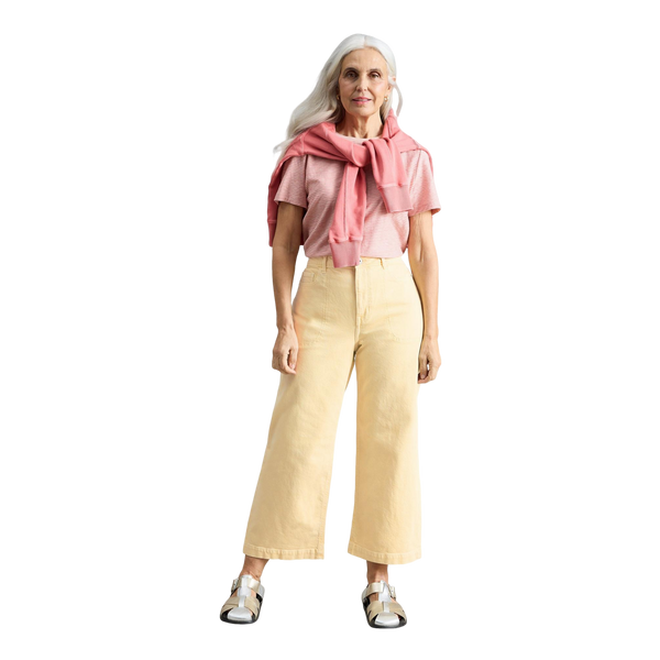 White Stuff Tia Wide Leg Crop Jeans