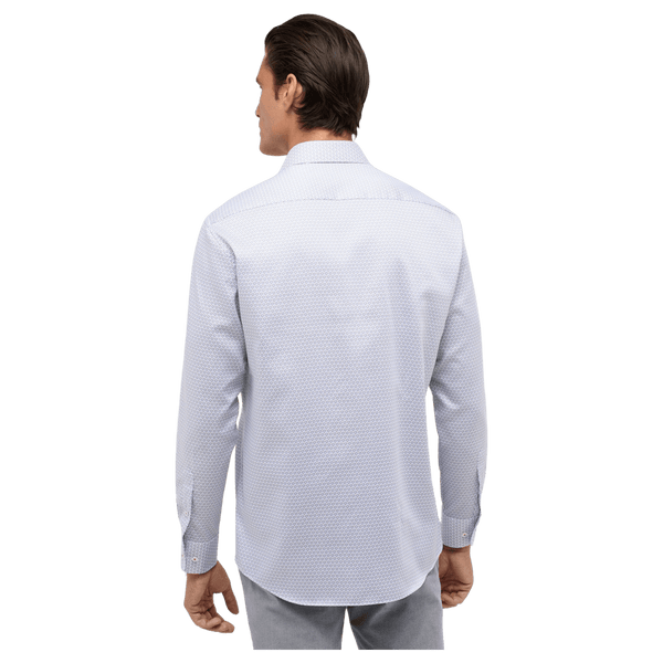 Eterna Comfort Fit Print Long Sleeve Formal Shirt for Men