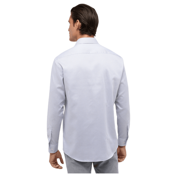 Eterna Comfort Fit Print Long Sleeve Formal Shirt