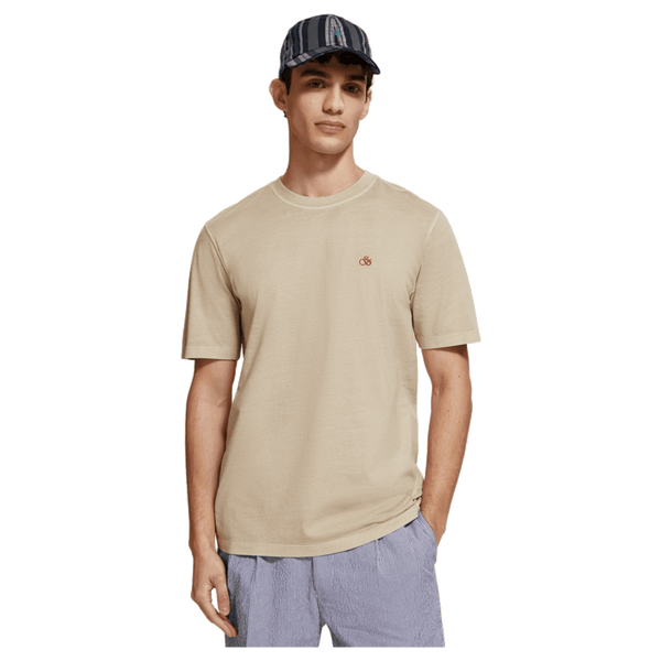 Scotch & Soda Garment Dyed Crew Neck T-Shirt for Men