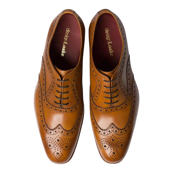 Loake Fearnley Brogue Shoes  for Men in Tan