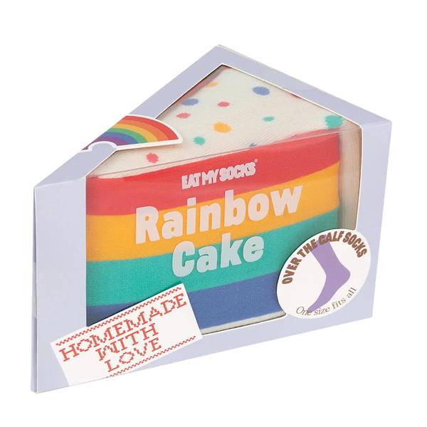 Eat My Socks Rainbow Cake Socks