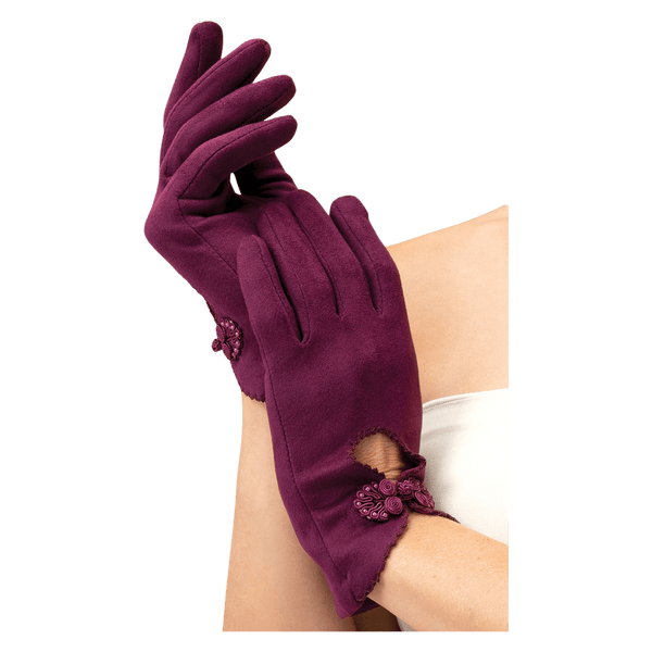 Powder Suki Faux Suede Gloves for Women