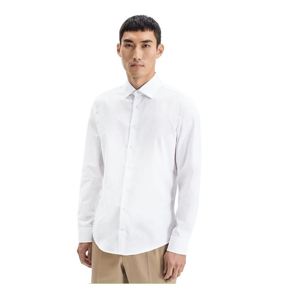 Seidensticker Long Sleeve Slim Fit Shirt With Trim