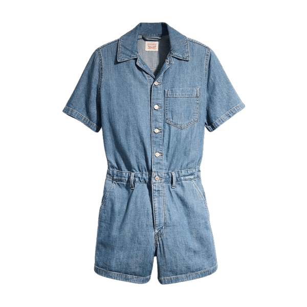 Levi's Short Sleeve Heritage Romper Jumpsuit for Women