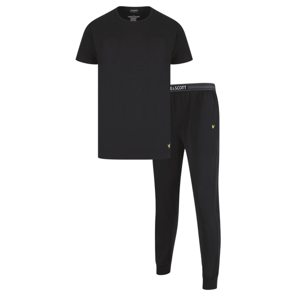 Lyle & Scott Cash Pyjama T-Shirt & Cuffed Trousers Set for Men