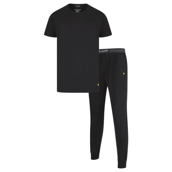 Lyle & Scott Cash Pyjama T-Shirt & Cuffed Trousers Set