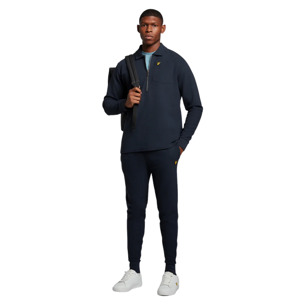 Lyle & Scott Crest Textured Quarter Zip for Men