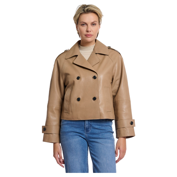 Rino & Pelle Lotte Double Breasted Leather Jacket