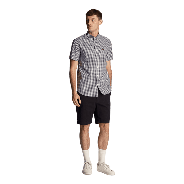 Lyle & Scott Short Sleeve Slim Fit Gingham Shirt
