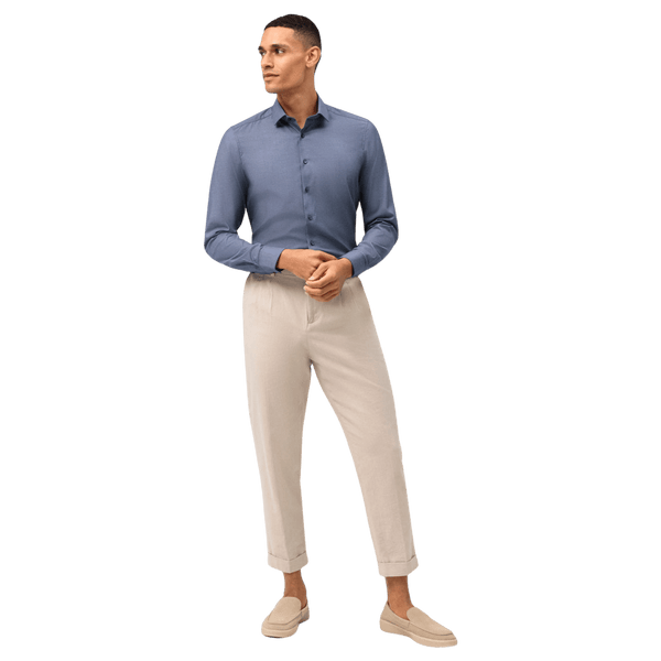 Olymp Body Fit Structured Long Sleeve Formal Shirt for Men