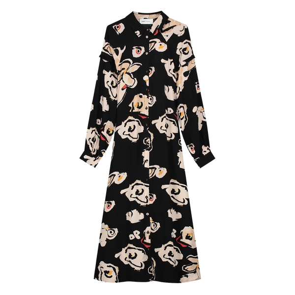 POM Amsterdam Flower Glory Button Front Dress