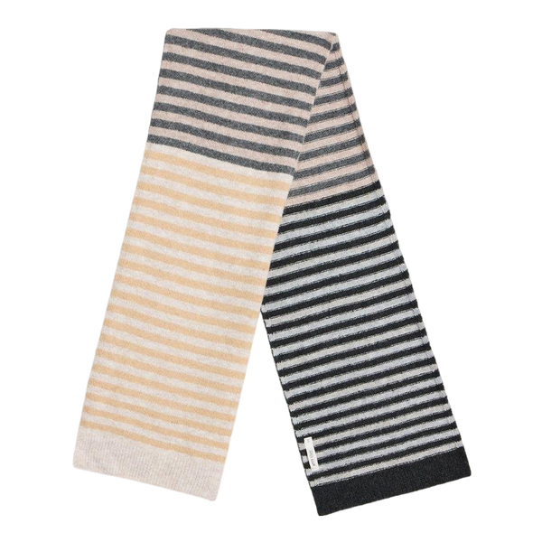White Stuff Stripe Knitted Scarf