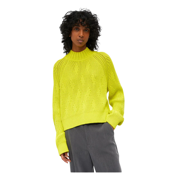 Object April Long Sleeve O-Neck Knit Patterned Pullover