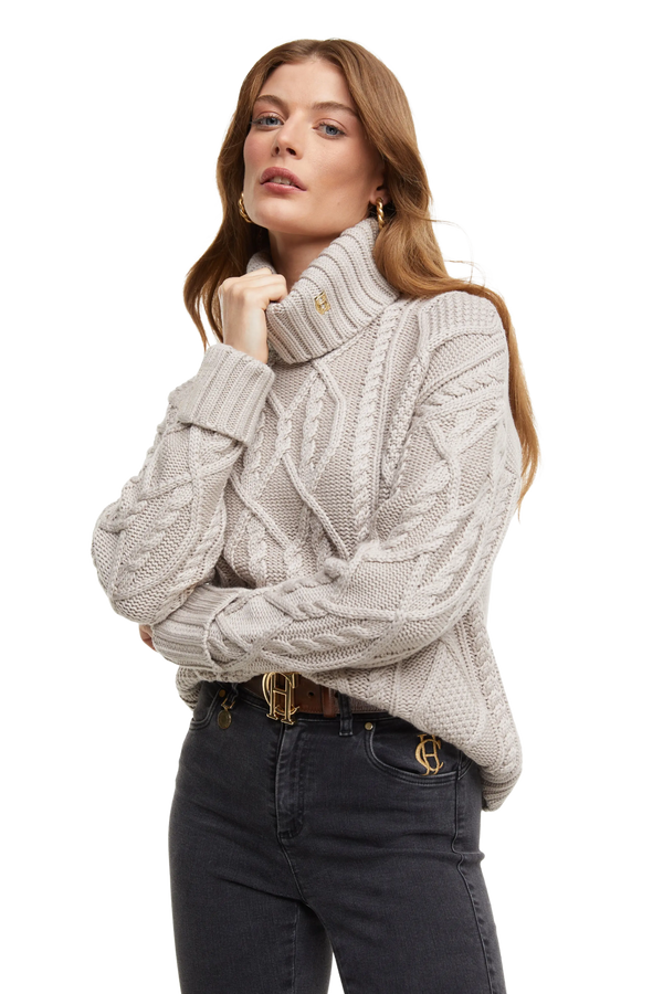 Holland Cooper Noveli Cable Knit Jumper