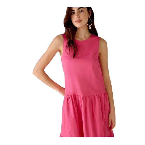 Oui Cotton Tiered Maxi Dress