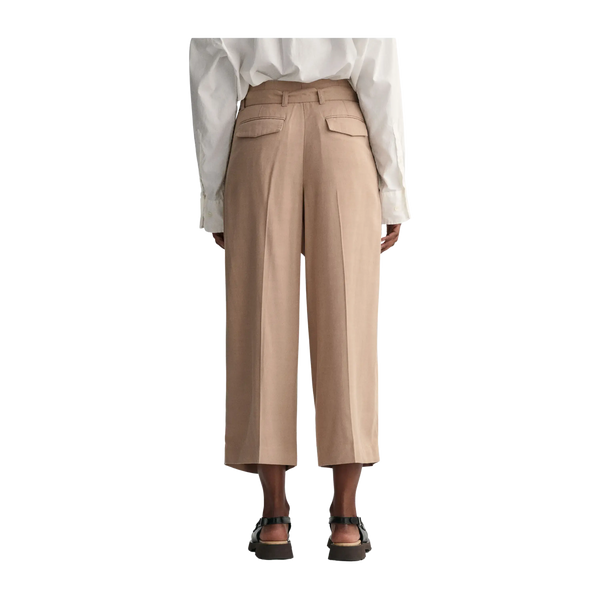 GANT Wide Cropped Belted Pants
