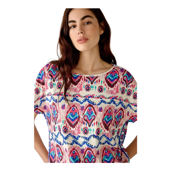 Oui Aztec Print Top