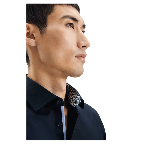 Seidensticker Long Sleeve Slim Fit Shirt With Trim