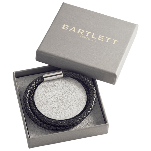 Bartlett Leather Double Wrap Bracelet for Men