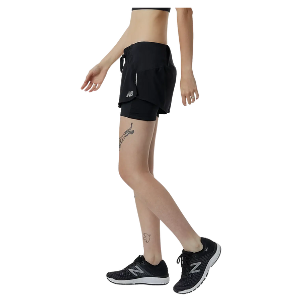 New Balance Impact Run 2 In 1 Short for Women