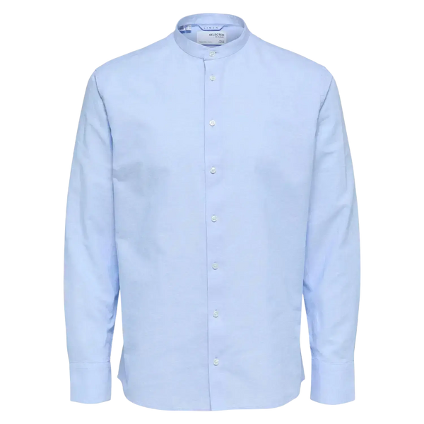 Selected Reg New Long Sleeve Linen Blend Shirt for Men
